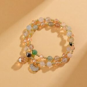 Natrual Various Rutilated Quartz Bracelet