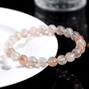 Natural Rabbit Hair Phantom Quartz Bracelet