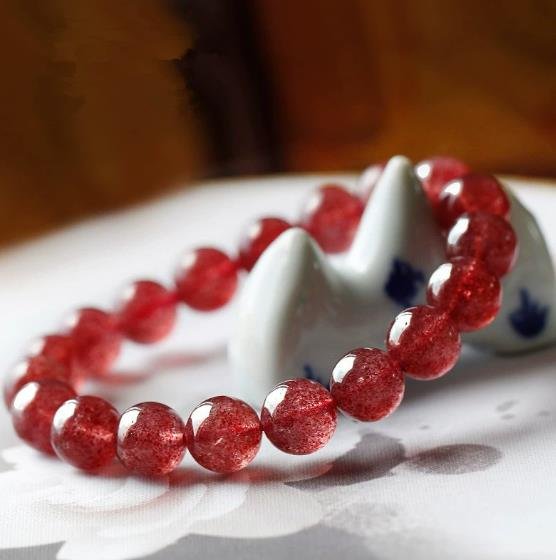 Natural Strawberry Quartz Bracelet
