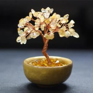 Treasure Bowl Crystal Fortune Tree Ornament