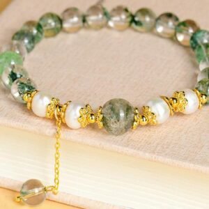 Natural Green Phantom Bracelet