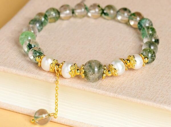 Natural Green Phantom Bracelet